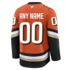 Mænd NHL Anaheim Ducks Trøje Tilpasset 2024-25 Fanatics Premium Orange Hjemme